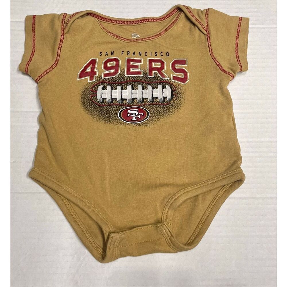 Team Apparel SF 49ers Bodysuit Boys Size 12 Months